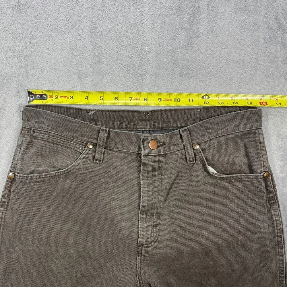 Wrangler Jeans Mens 33(31)x30(29) Brown Regular Fit Cotton Denim 13MWZRK